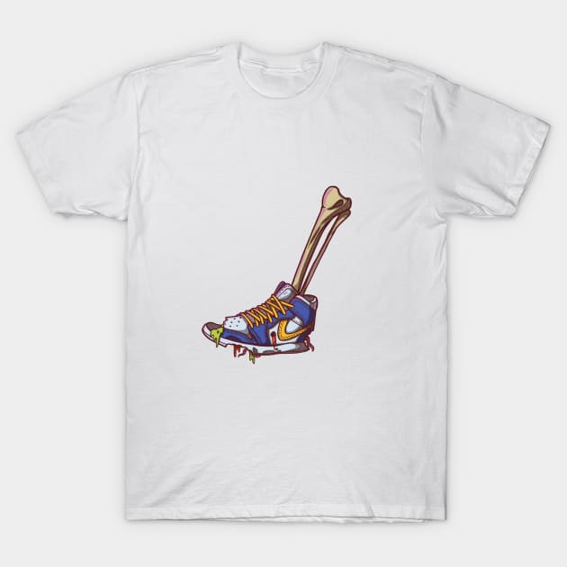 Zombie Sneaker T-Shirt by bekarious_